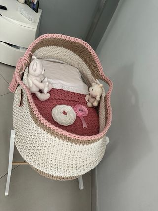 Culla per neonati in maglia con nome