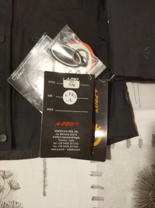 Chaqueta de moto A-PRO negra talla L