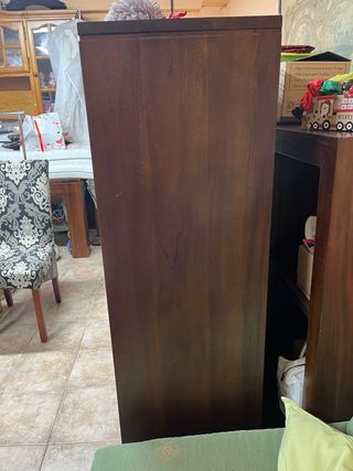 Mueble de salón acristalado madera