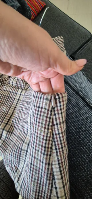 Vestito salopette Zara plaid XS