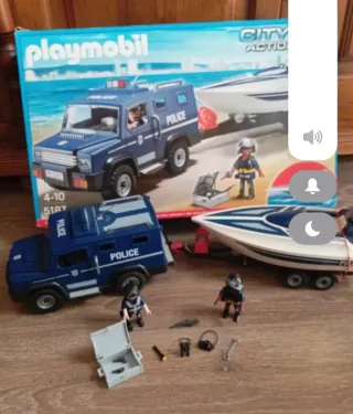Lote Policía Comisaria, helicóptero... Playmobil