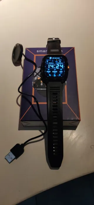 Smartwatch Nero Caricabatterie Incluso