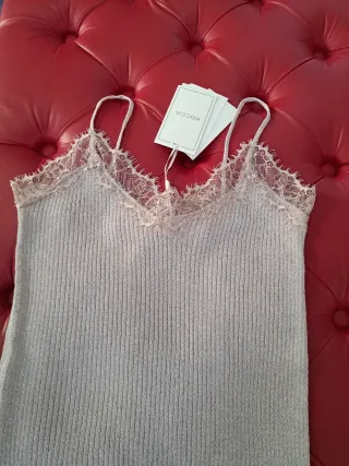 Canotta Kocca elegante cipria