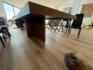 Mesa de comedor madera 2.5m x 1.1m