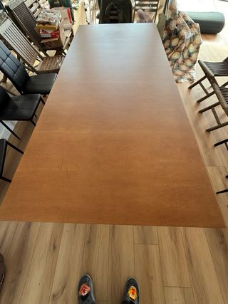 Mesa de comedor madera 2.5m x 1.1m