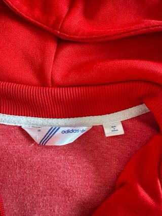 Chaqueta Adidas Roja con Capucha