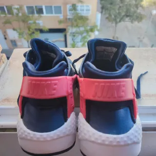 Zapatillas Nike Huarache Azul y Rosa