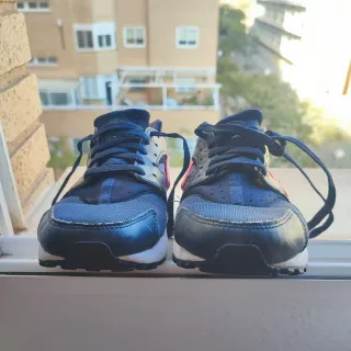 Zapatillas Nike Huarache Azul y Rosa