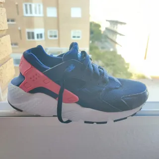 Zapatillas Nike Huarache Azul y Rosa