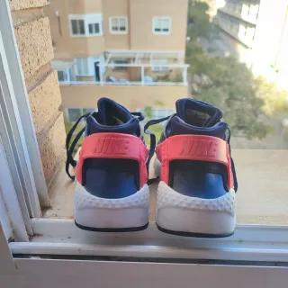 Zapatillas Nike Huarache Azul y Rosa