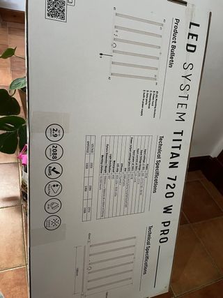 Foco LED Titan 720W Pro Cultivo Indoor
