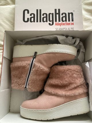 Botines rosas calentitos