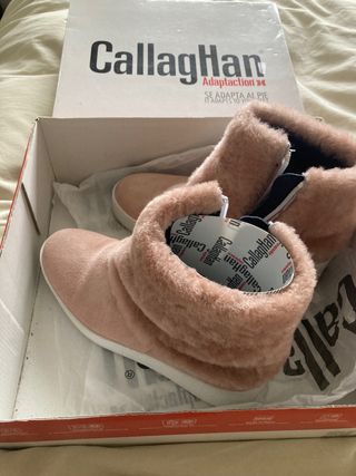 Botines rosas calentitos