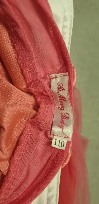 Costume Principessa Aurora Rosa 110 cm