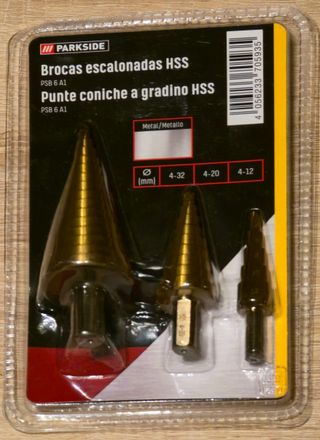 Brocas escalonadas HSS Parkside NUEVAS