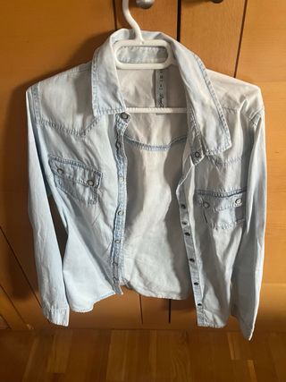 Camisa vaquera azul Talla M