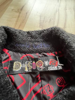 Abrigo Desigual Mujer Marrón Multicolor.