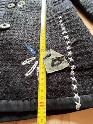 Abrigo Desigual Mujer Marrón Multicolor.