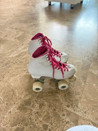 Patines Profesionales Blancos y Rosas