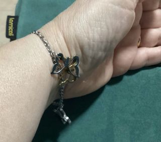 Pulsera Acero Mariposas Colgantes