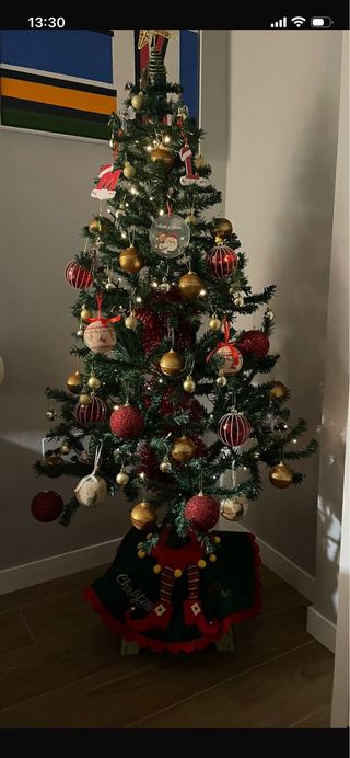 Árbol de Navidad Lidl Dorado y Verde