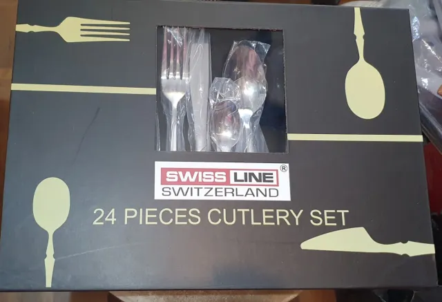 Set 24 Cubiertos Acero Inoxidable Nuevo