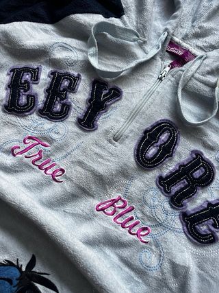 Sudadera Disney Eeyore Y2K Polar Cremallera