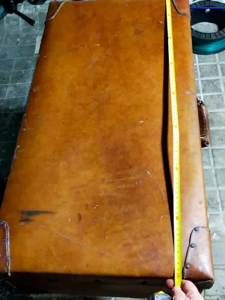 Maleta de cuero vintage