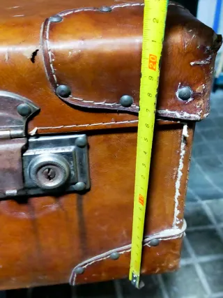 Maleta de cuero vintage