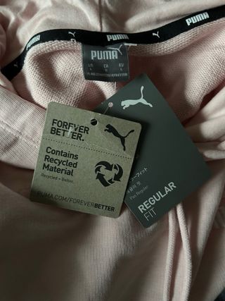 Sudadera Puma Mujer Rosa con Capucha