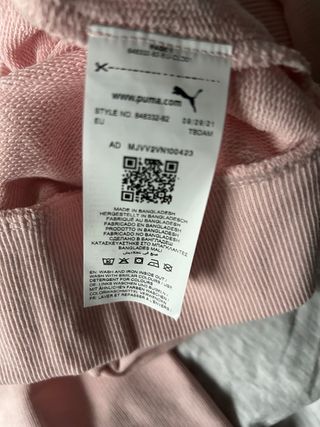 Sudadera Puma Mujer Rosa con Capucha