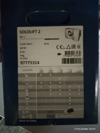 Bomba Triturador Sanitario  Grundfos Sololift 2WC1