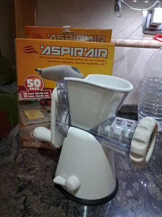 Envasadora al vacío y picadora de carne