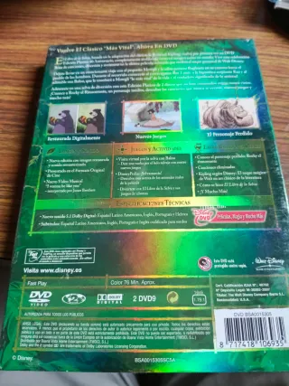 El Libro de la Selva DVD 40 Aniversario s/estrenar