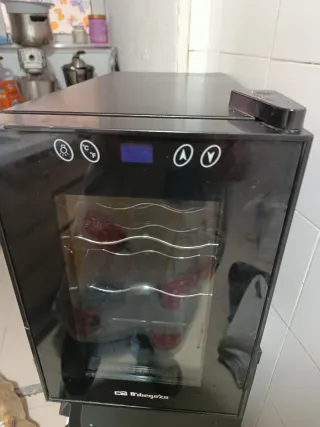 Nevera expositora negra