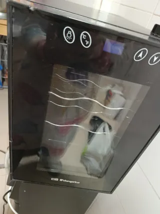 Nevera expositora negra