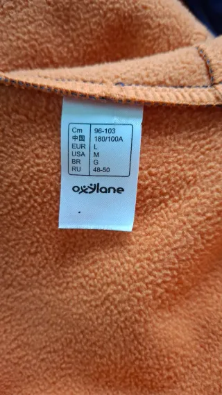 Chaqueta Montaña Hombre Quechua Azul Naranja. L