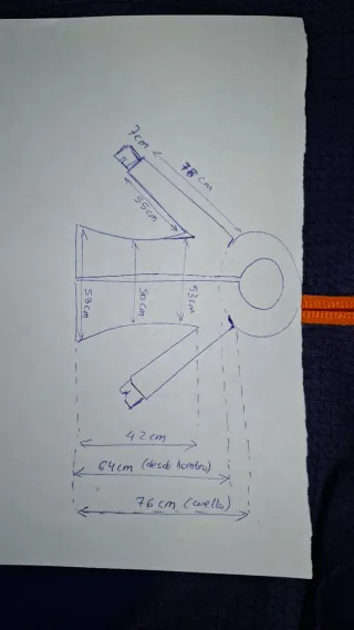 Chaqueta Montaña Hombre Quechua Azul Naranja. L.