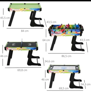 Mesa multijuegos 4 en 1