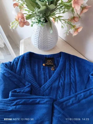 Maglia Heinzelmann donna blu taglia S/M