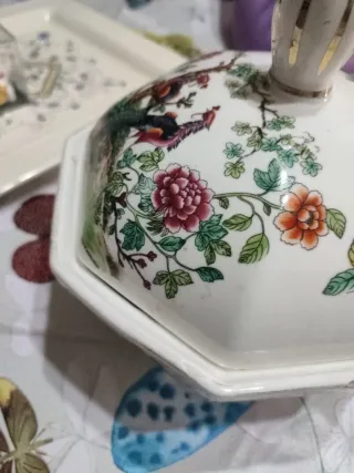 Zuppiera vintage cinese decorata