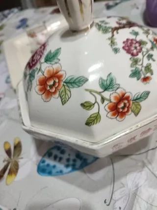 Zuppiera vintage cinese decorata