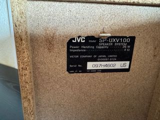 Minicadena Sony con 2 altavoces JVC