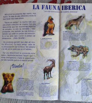 Álbum Completo Fauna en Peligro Bollycao 1995
