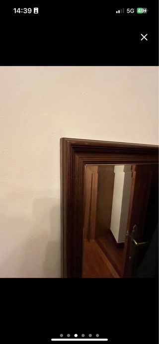 Espejo vintage madera y cristal