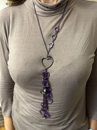 Set 3 Collane Cuore e Perle