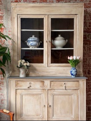 Vitrina Alacena provenzal antigua restaurada