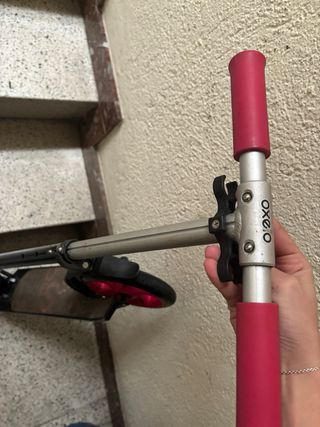 Patinete Oxelo Negro y Rosa