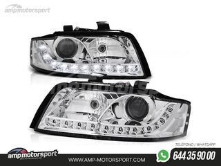 FAROS DELANTEROS LUZ DIURNA LED PARA AUDI A4 B6