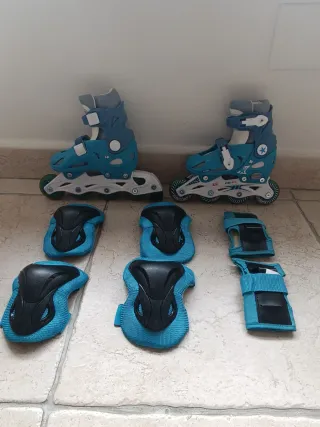 Patines en línea y protecciones  infantiles nuevos